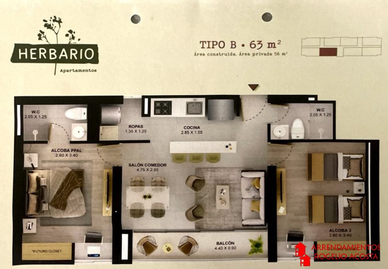 Apartamento en Venta en Centro